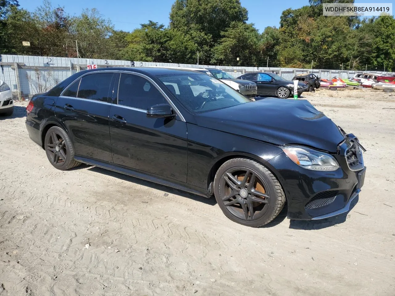 2014 Mercedes-Benz E 350 VIN: WDDHF5KB8EA914419 Lot: 75663734