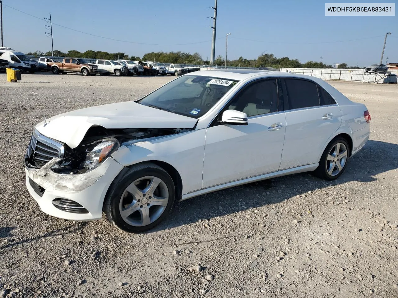 2014 Mercedes-Benz E 350 VIN: WDDHF5KB6EA883431 Lot: 75751954