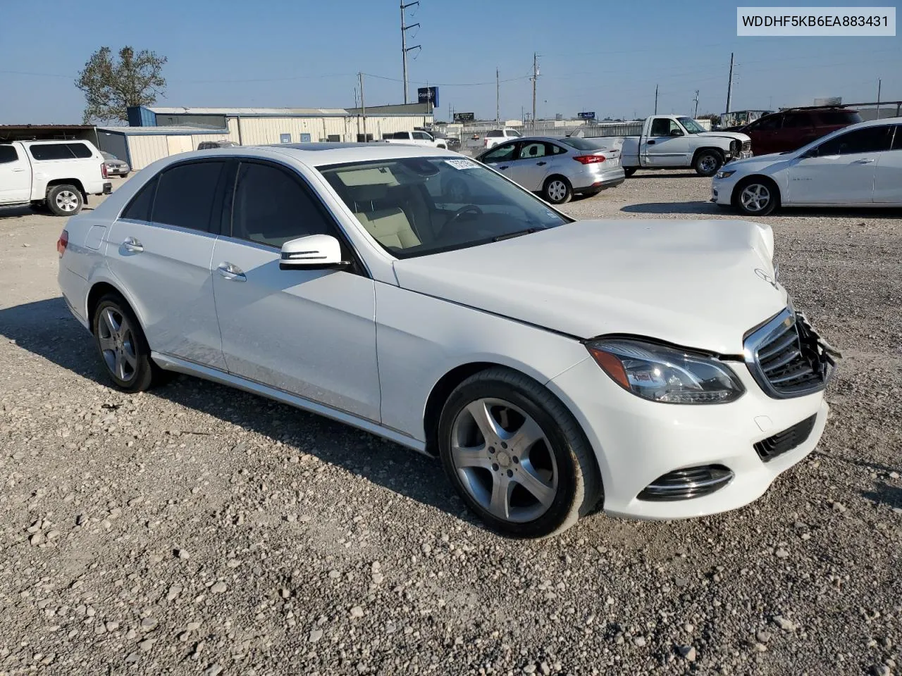 2014 Mercedes-Benz E 350 VIN: WDDHF5KB6EA883431 Lot: 75751954