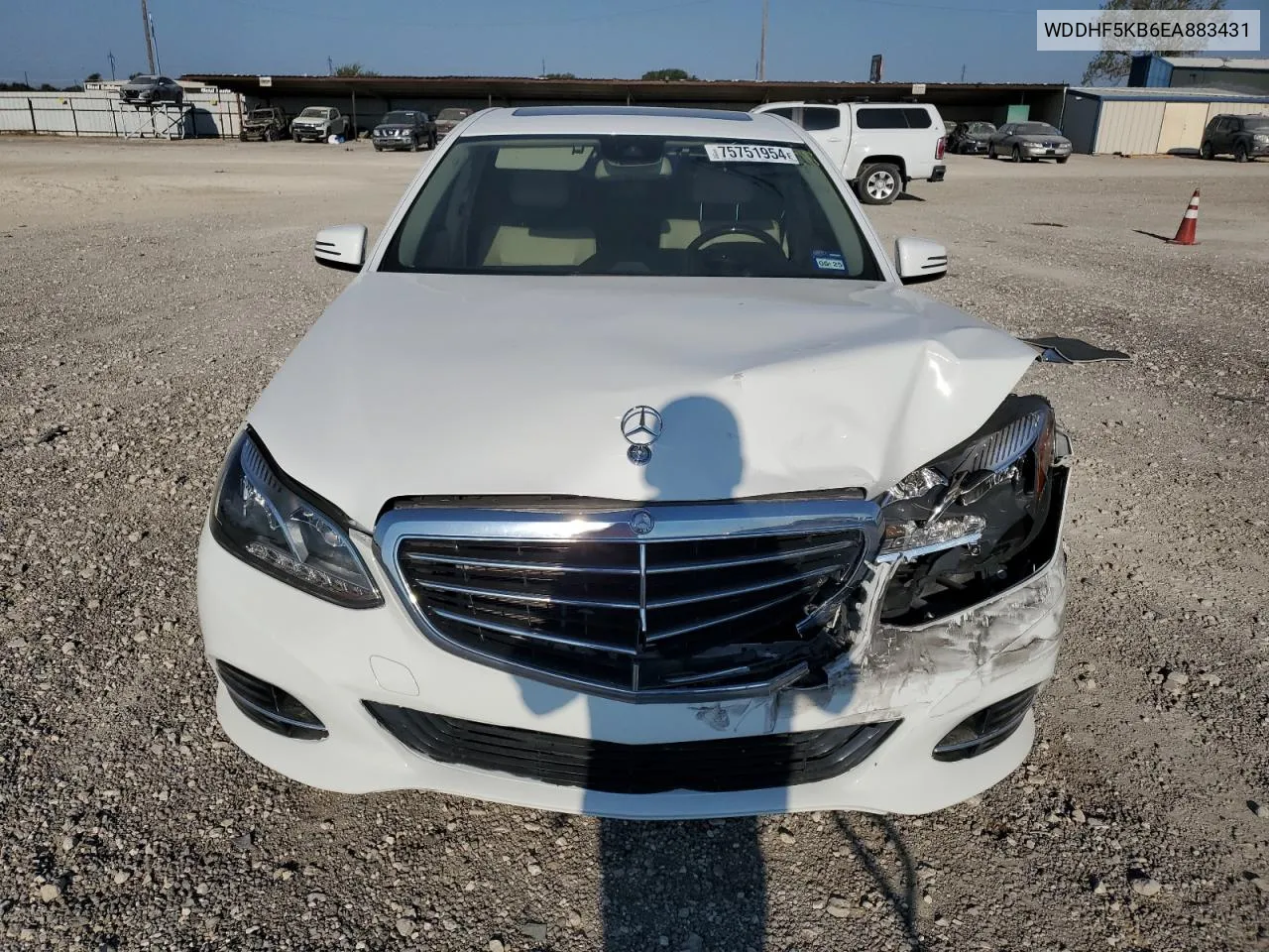 2014 Mercedes-Benz E 350 VIN: WDDHF5KB6EA883431 Lot: 75751954