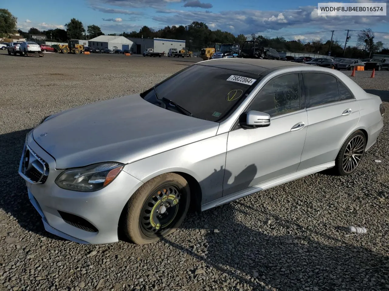 2014 Mercedes-Benz E 350 4Matic VIN: WDDHF8JB4EB016574 Lot: 75822864