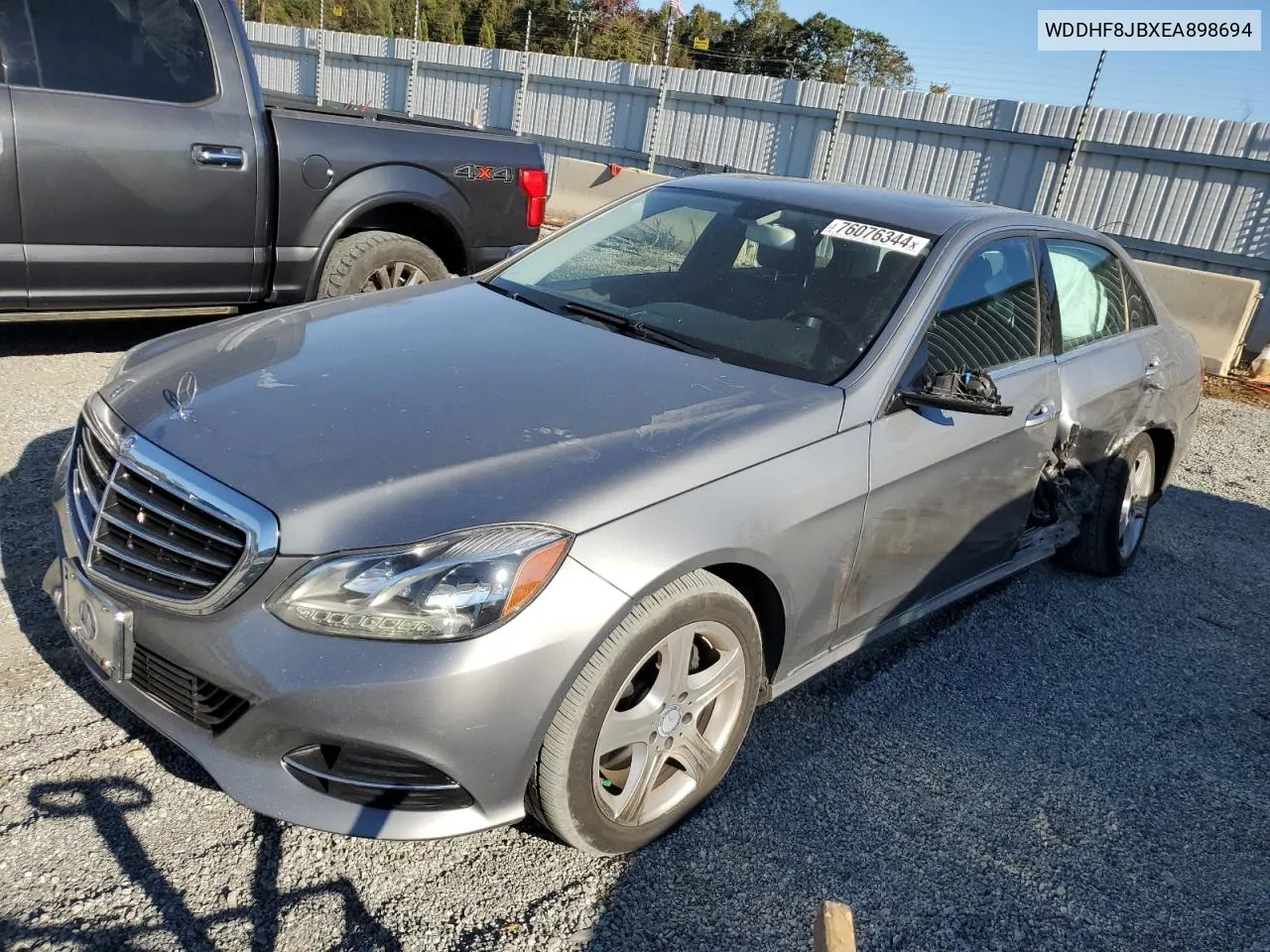 2014 Mercedes-Benz E 350 4Matic VIN: WDDHF8JBXEA898694 Lot: 76076344