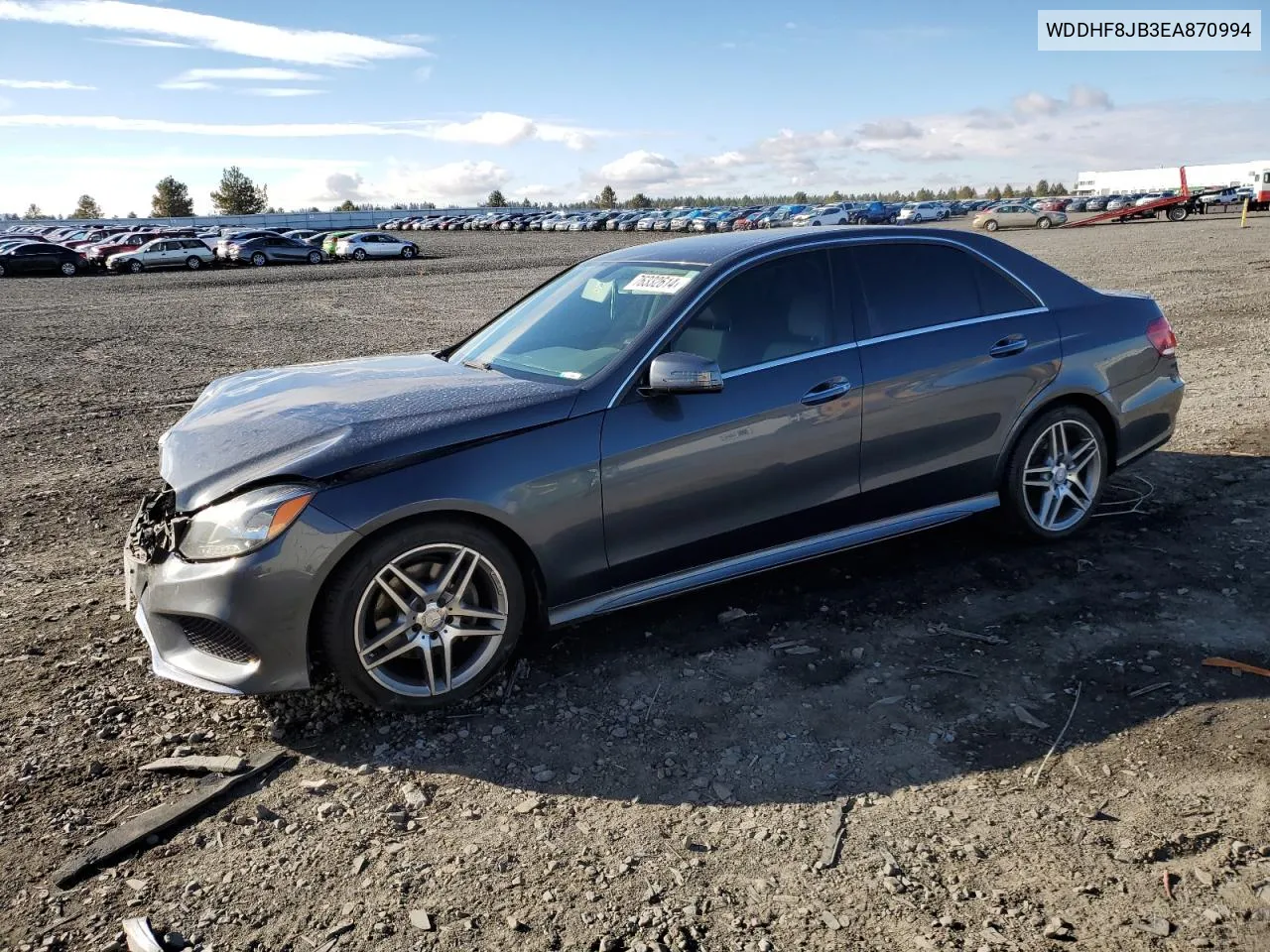 2014 Mercedes-Benz E 350 4Matic VIN: WDDHF8JB3EA870994 Lot: 76332614