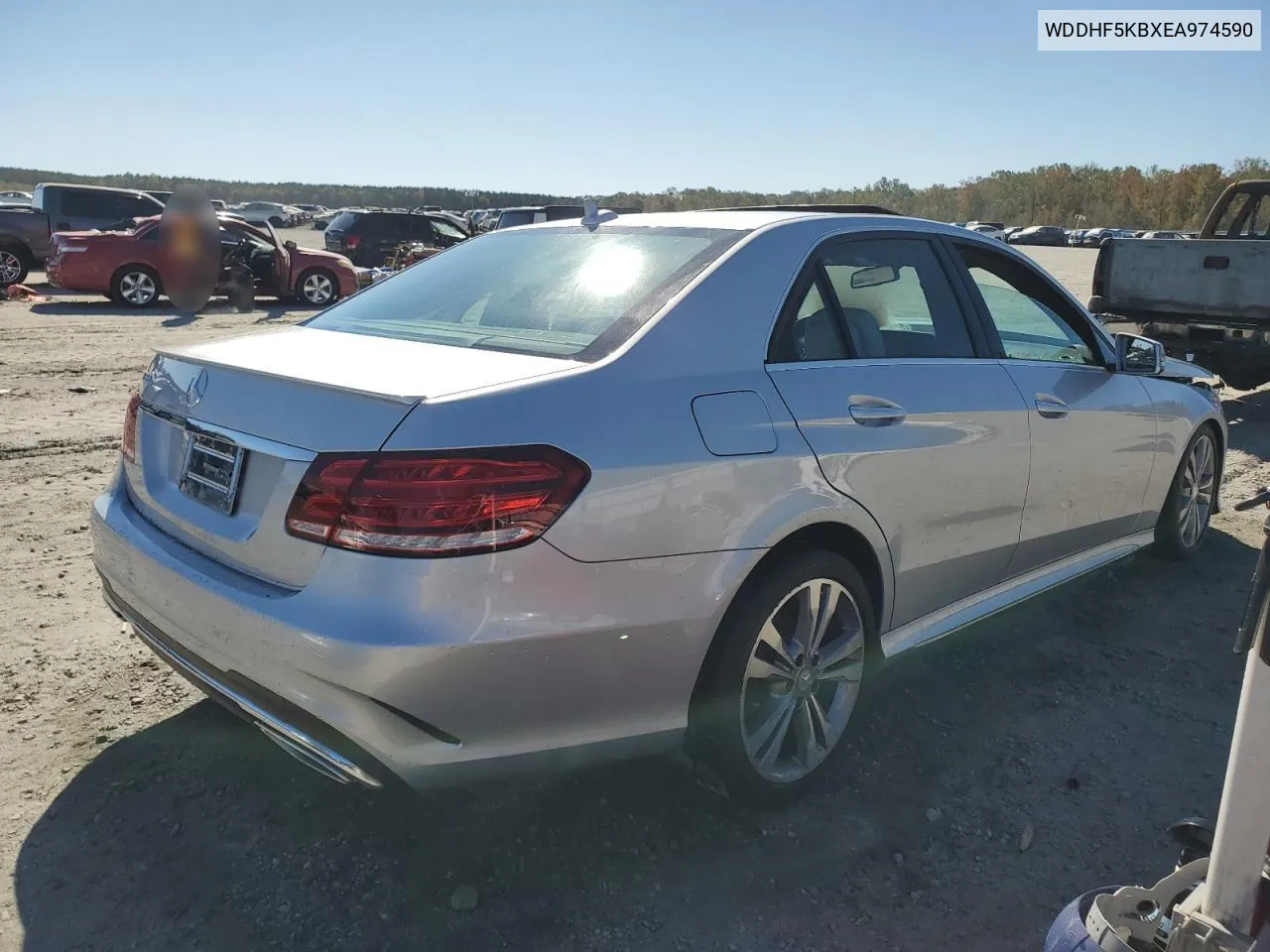 2014 Mercedes-Benz E 350 VIN: WDDHF5KBXEA974590 Lot: 76702774