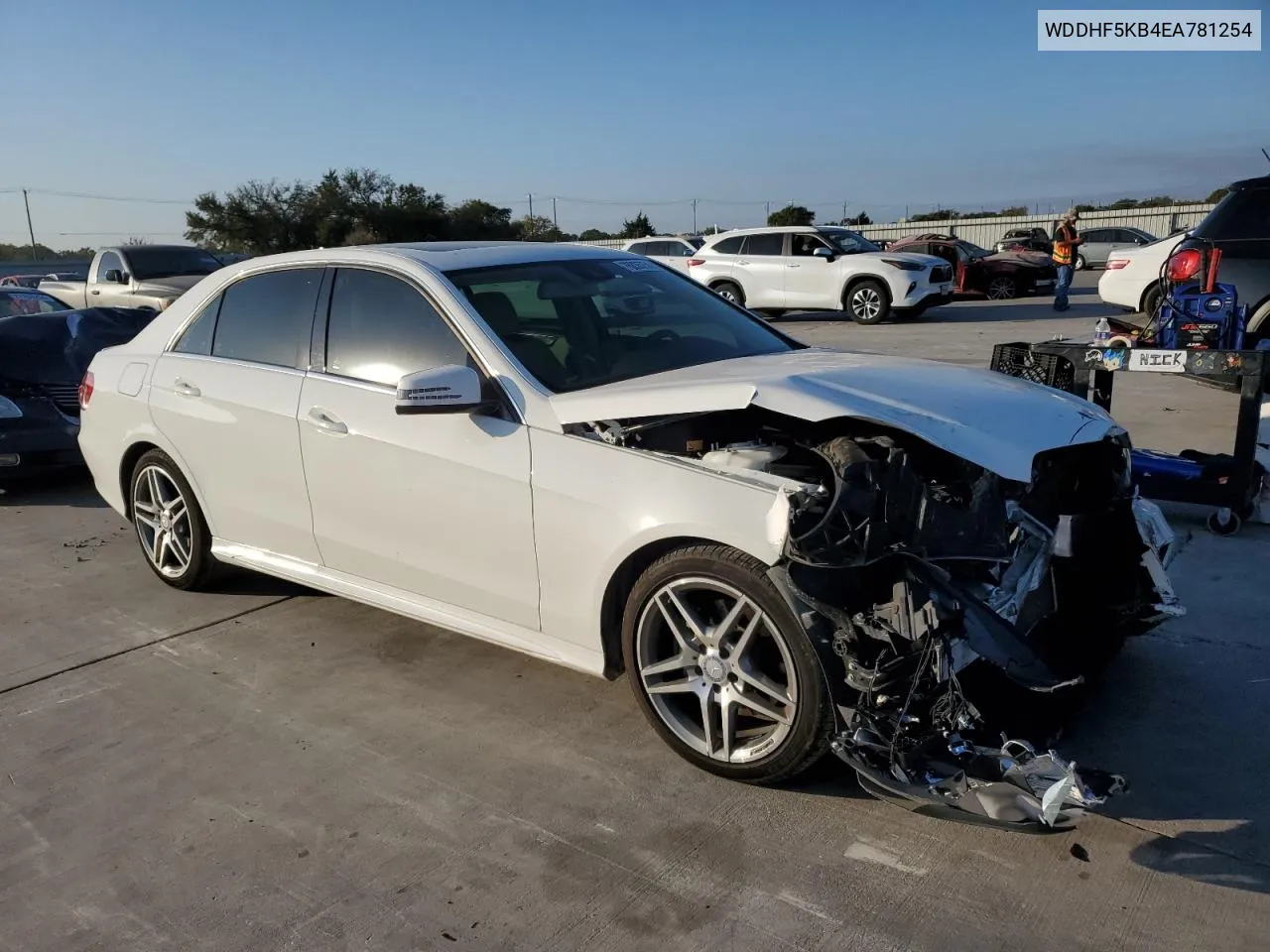 2014 Mercedes-Benz E 350 VIN: WDDHF5KB4EA781254 Lot: 76835754