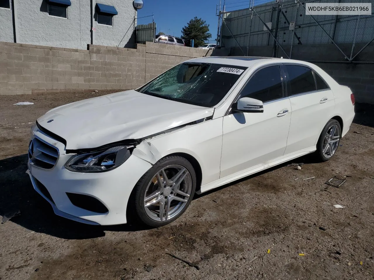 2014 Mercedes-Benz E 350 VIN: WDDHF5KB6EB021966 Lot: 77230474