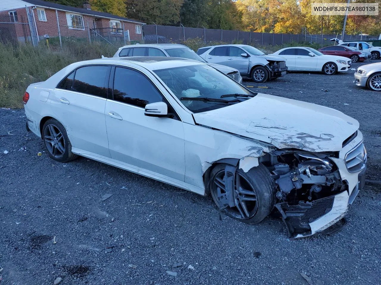 2014 Mercedes-Benz E 350 4Matic VIN: WDDHF8JB7EA980138 Lot: 77595744