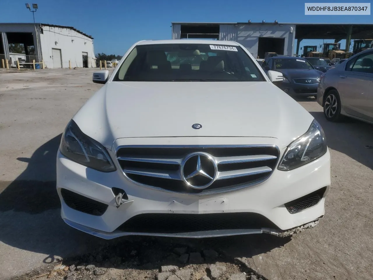 2014 Mercedes-Benz E 350 4Matic VIN: WDDHF8JB3EA870347 Lot: 77676734