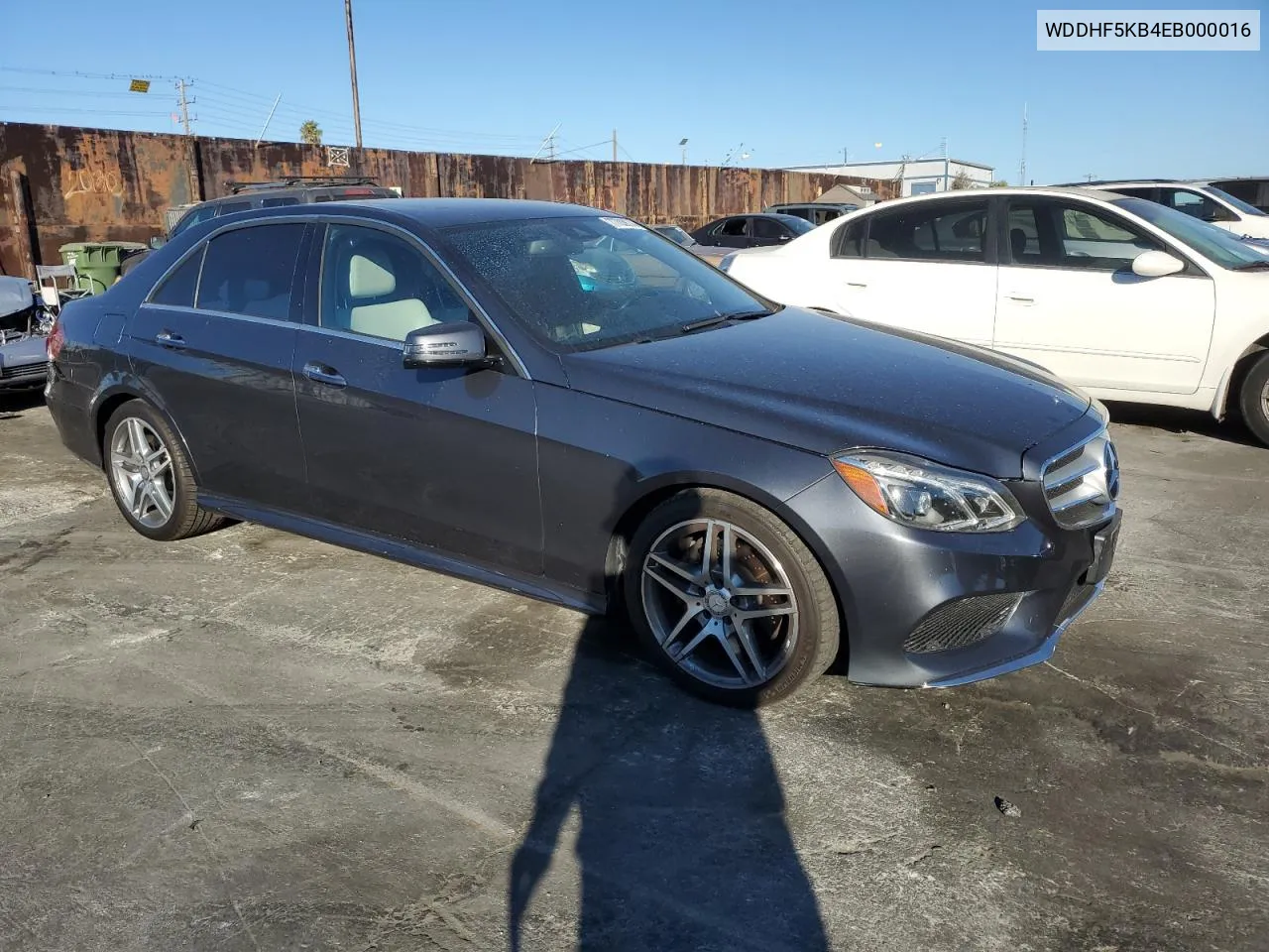 2014 Mercedes-Benz E 350 VIN: WDDHF5KB4EB000016 Lot: 77703674