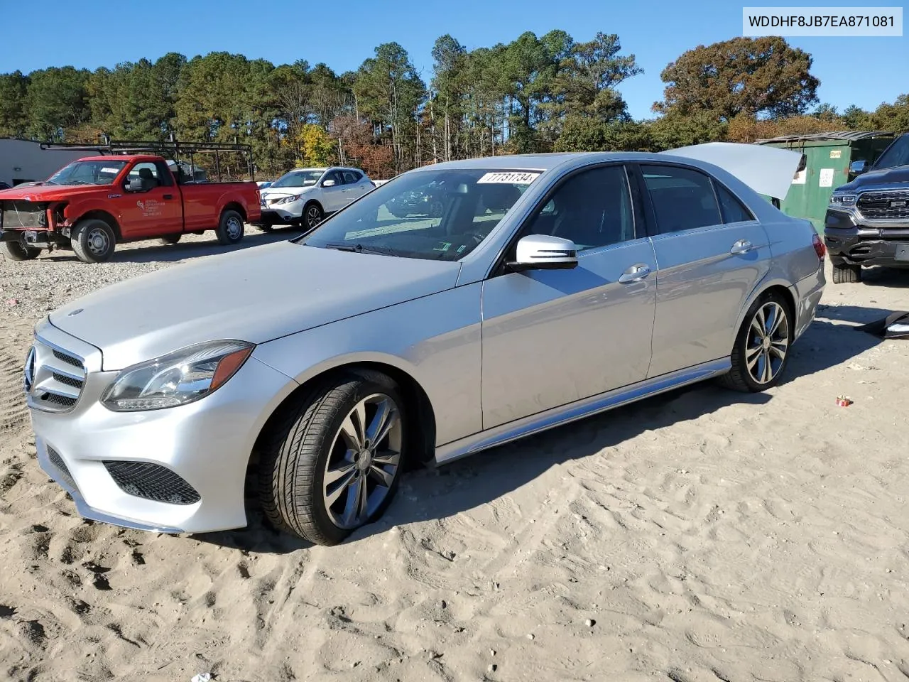 2014 Mercedes-Benz E 350 4Matic VIN: WDDHF8JB7EA871081 Lot: 77731734