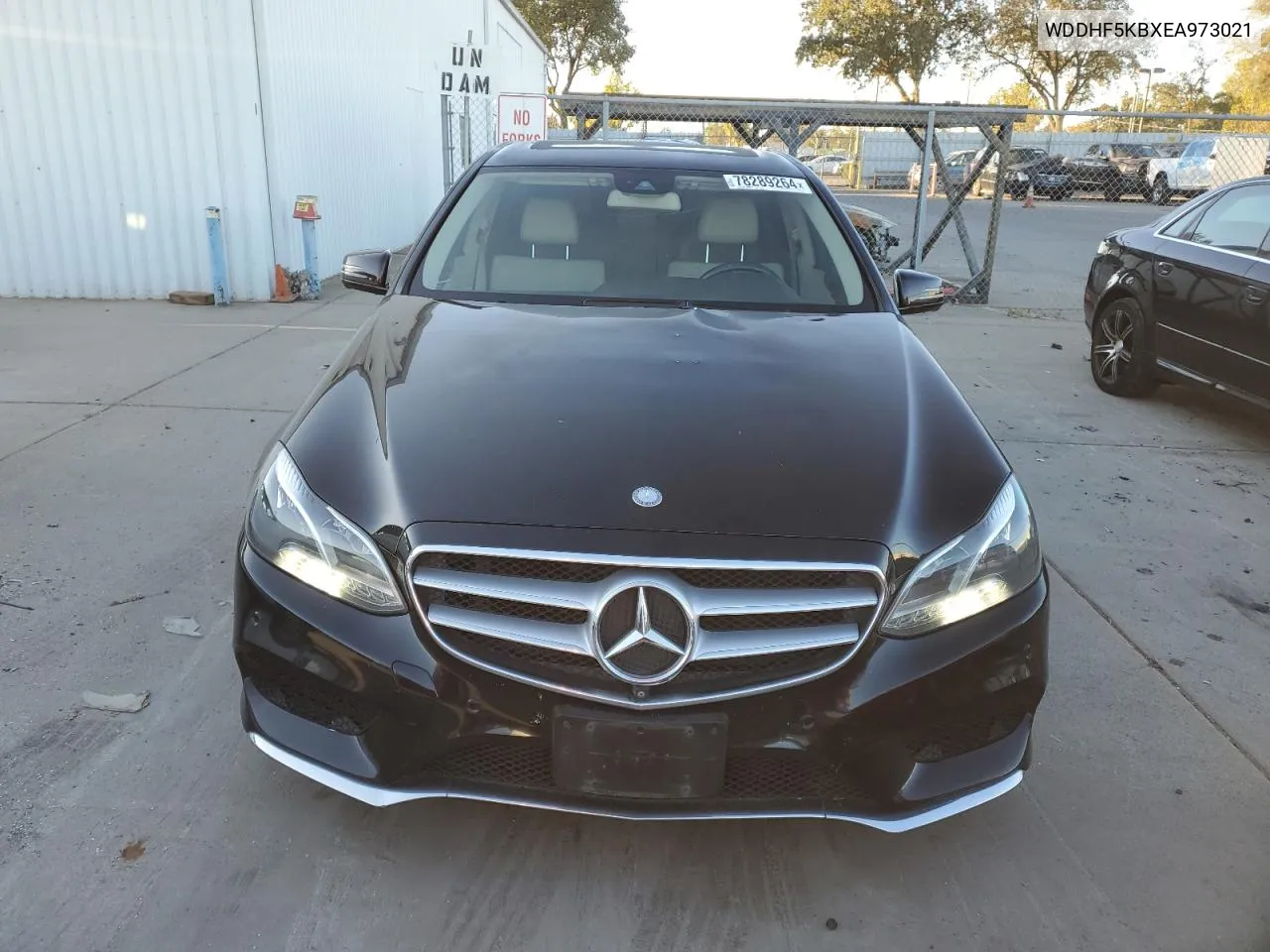 2014 Mercedes-Benz E 350 VIN: WDDHF5KBXEA973021 Lot: 78289264