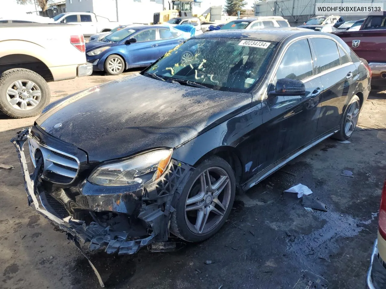 2014 Mercedes-Benz E 350 VIN: WDDHF5KBXEA815133 Lot: 80234734