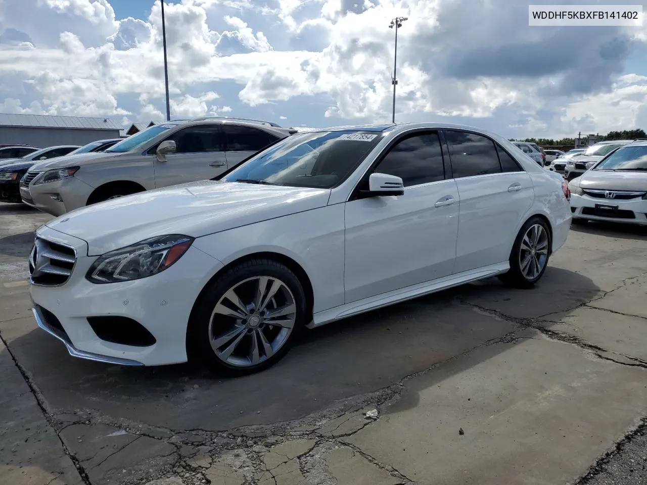 2015 Mercedes-Benz E 350 VIN: WDDHF5KBXFB141402 Lot: 74217854