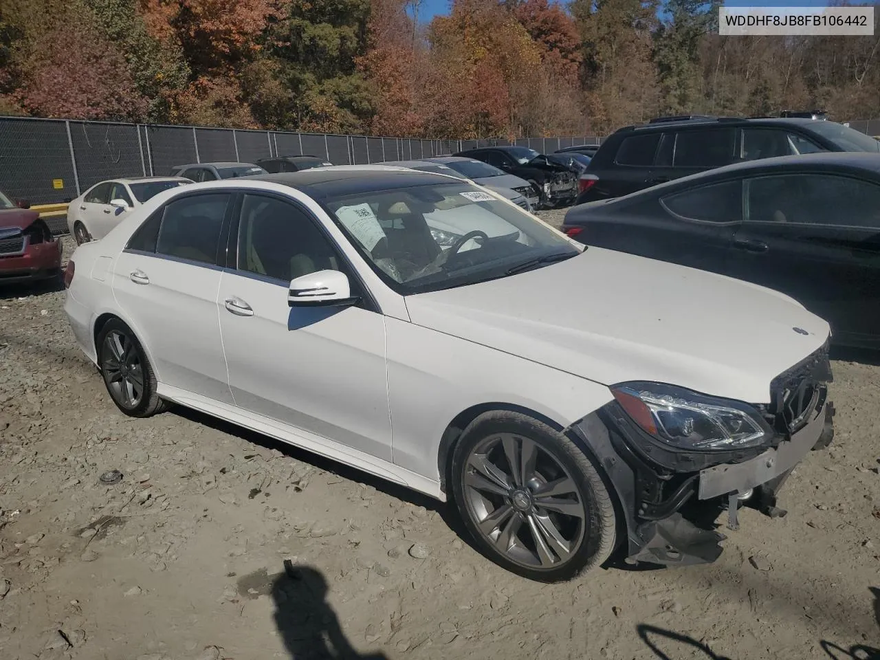 2015 Mercedes-Benz E 350 4Matic VIN: WDDHF8JB8FB106442 Lot: 76449894