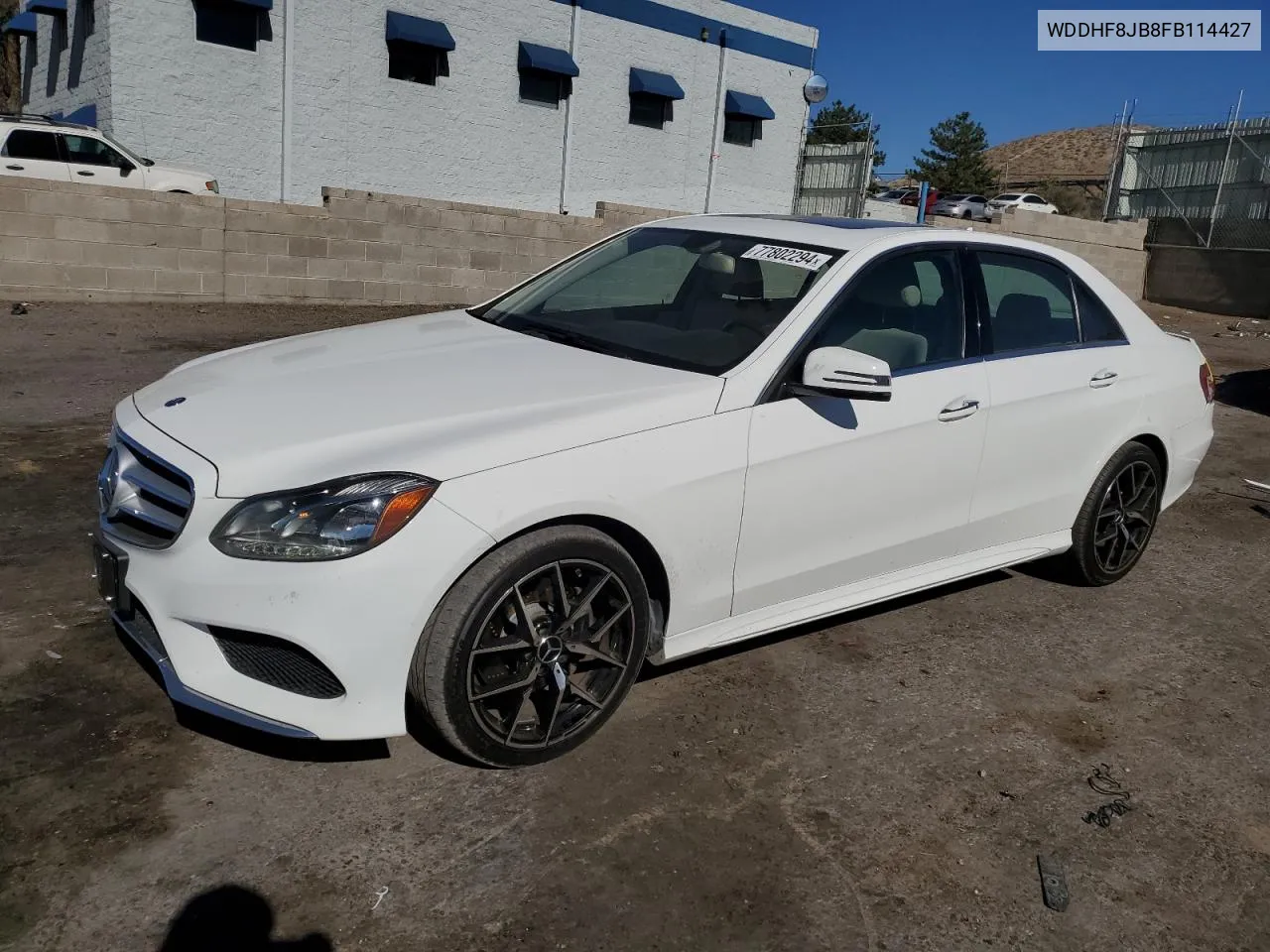 2015 Mercedes-Benz E 350 4Matic VIN: WDDHF8JB8FB114427 Lot: 77802294