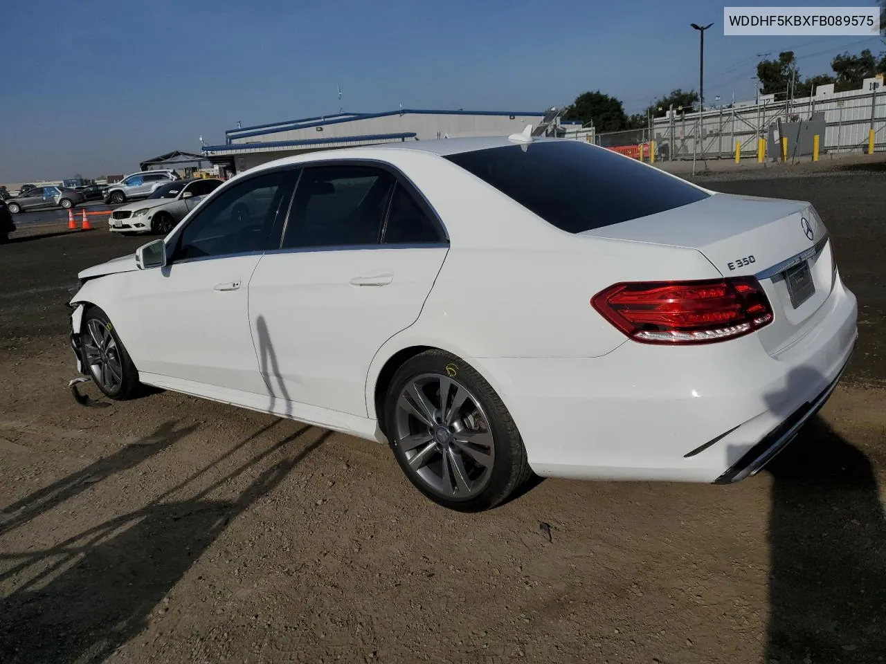 2015 Mercedes-Benz E 350 VIN: WDDHF5KBXFB089575 Lot: 79470054