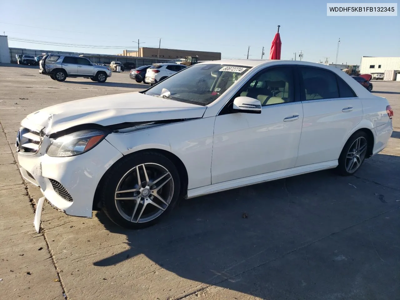 2015 Mercedes-Benz E 350 VIN: WDDHF5KB1FB132345 Lot: 80872774