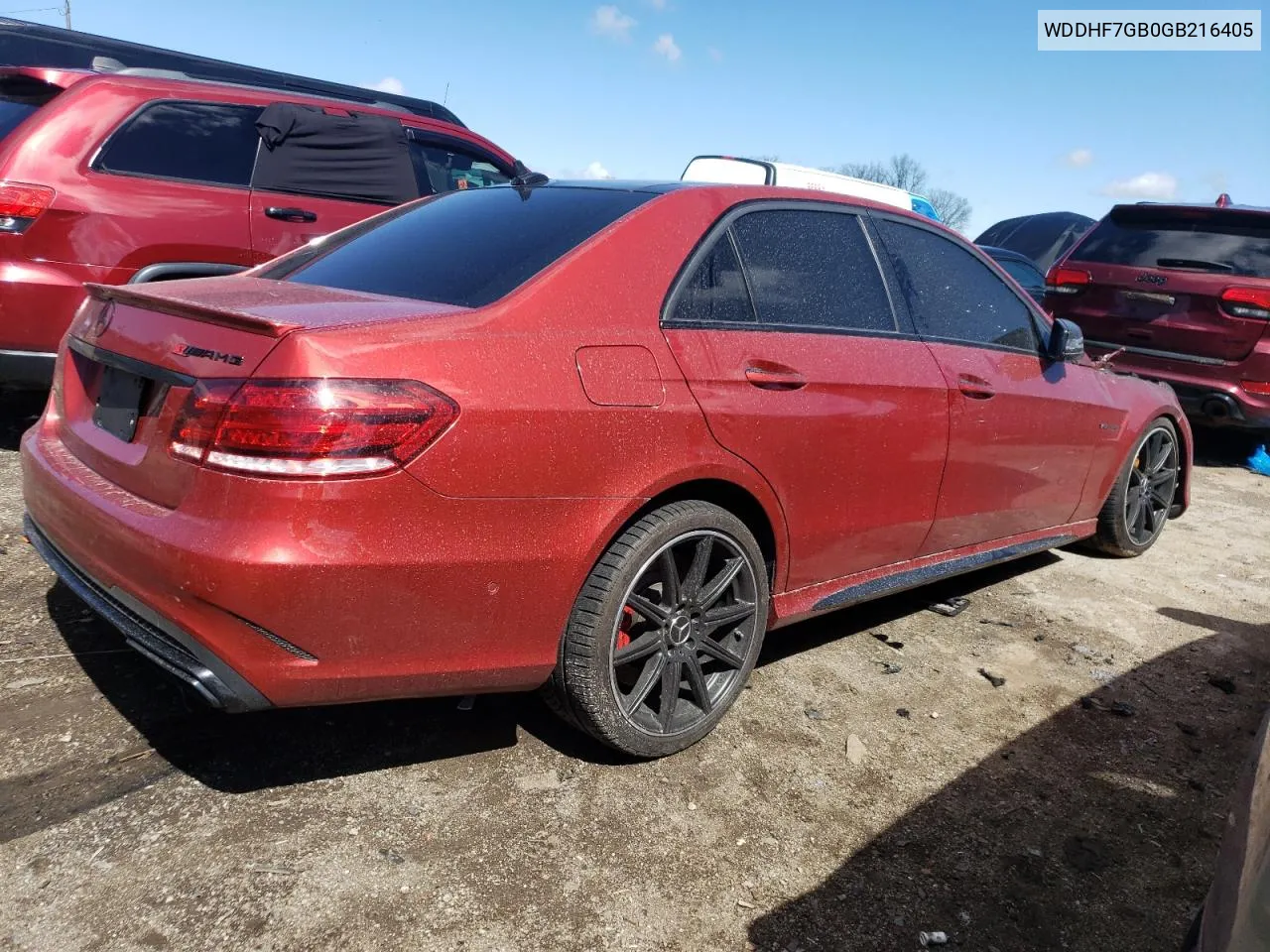 2016 Mercedes-Benz E 63 Amg-S VIN: WDDHF7GB0GB216405 Lot: 49683714