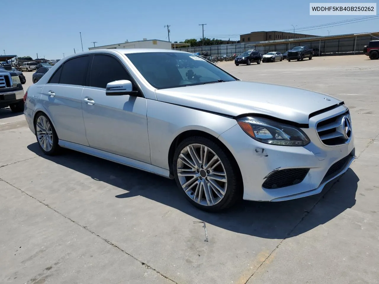 2016 Mercedes-Benz E 350 VIN: WDDHF5KB4GB250262 Lot: 57918504