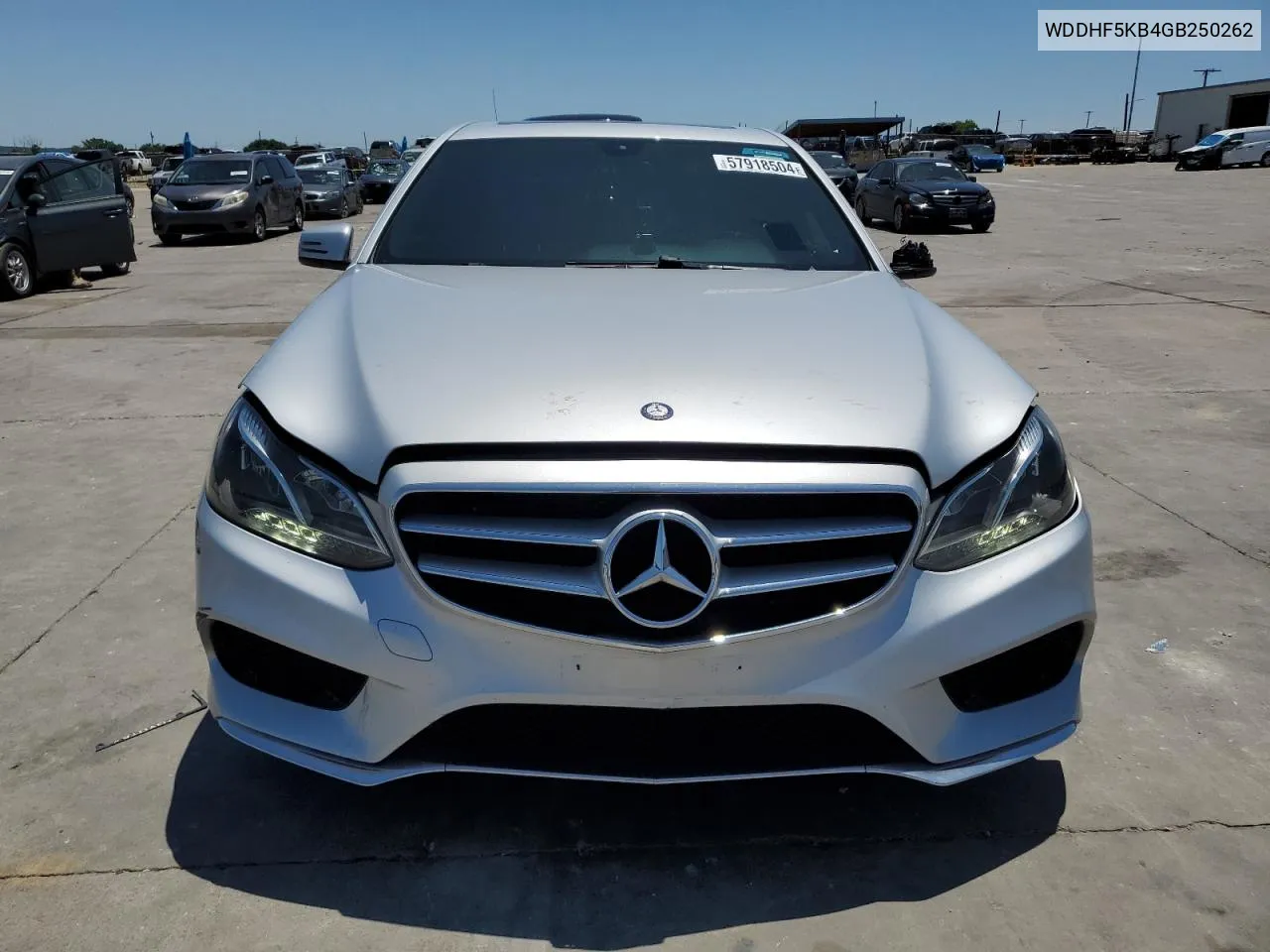 2016 Mercedes-Benz E 350 VIN: WDDHF5KB4GB250262 Lot: 57918504