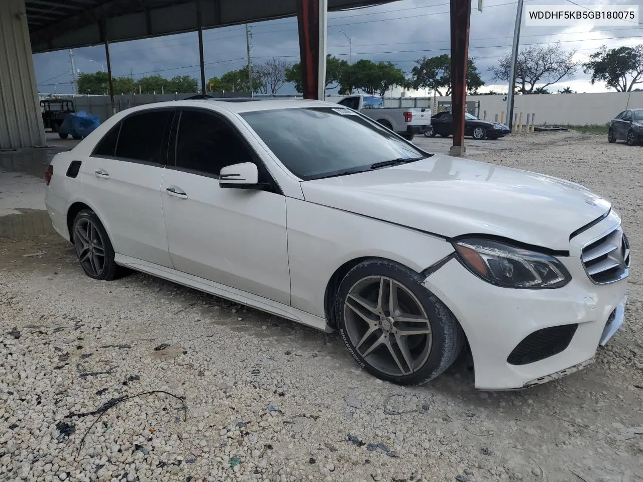 2016 Mercedes-Benz E 350 VIN: WDDHF5KB5GB180075 Lot: 60338904