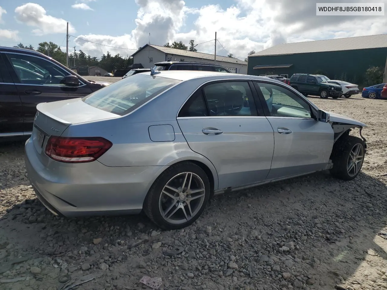 2016 Mercedes-Benz E 350 4Matic VIN: WDDHF8JB5GB180418 Lot: 68873404