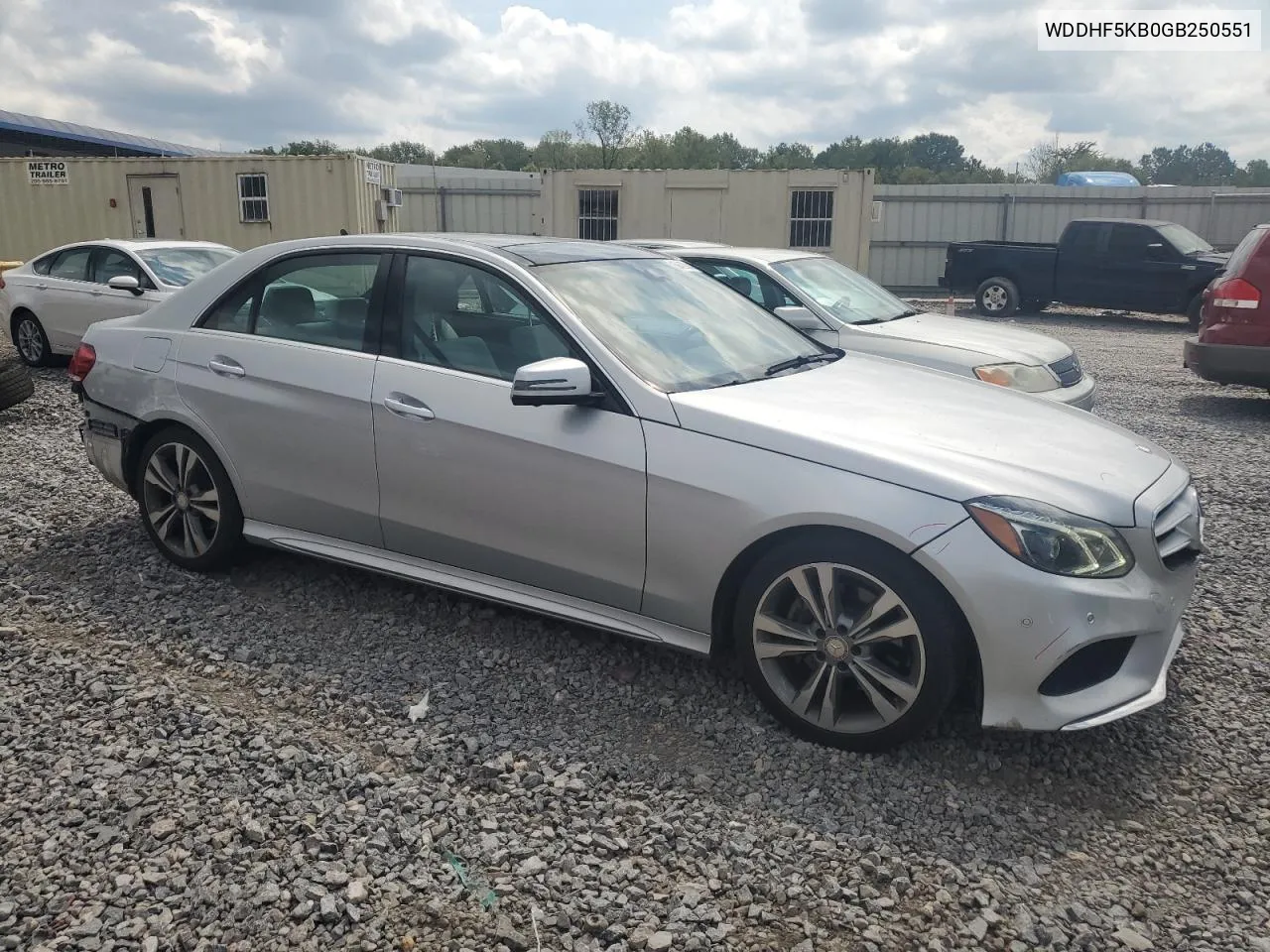 2016 Mercedes-Benz E 350 VIN: WDDHF5KB0GB250551 Lot: 69429844