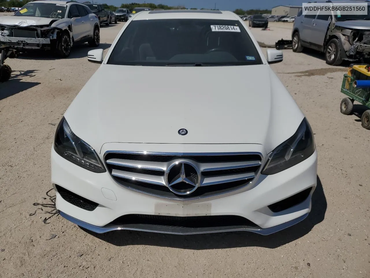 2016 Mercedes-Benz E 350 VIN: WDDHF5KB6GB251560 Lot: 71820814