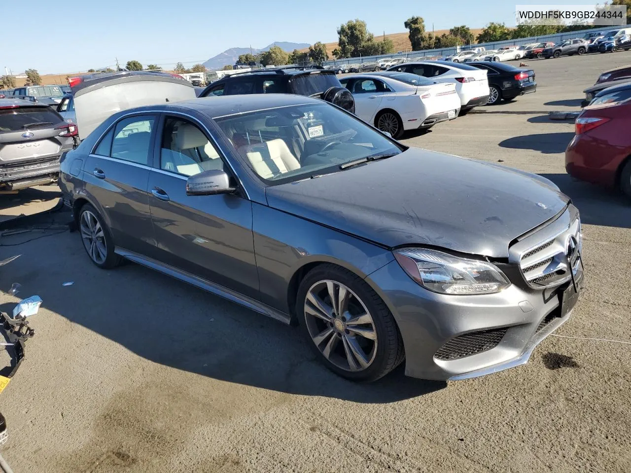 2016 Mercedes-Benz E 350 VIN: WDDHF5KB9GB244344 Lot: 72461774