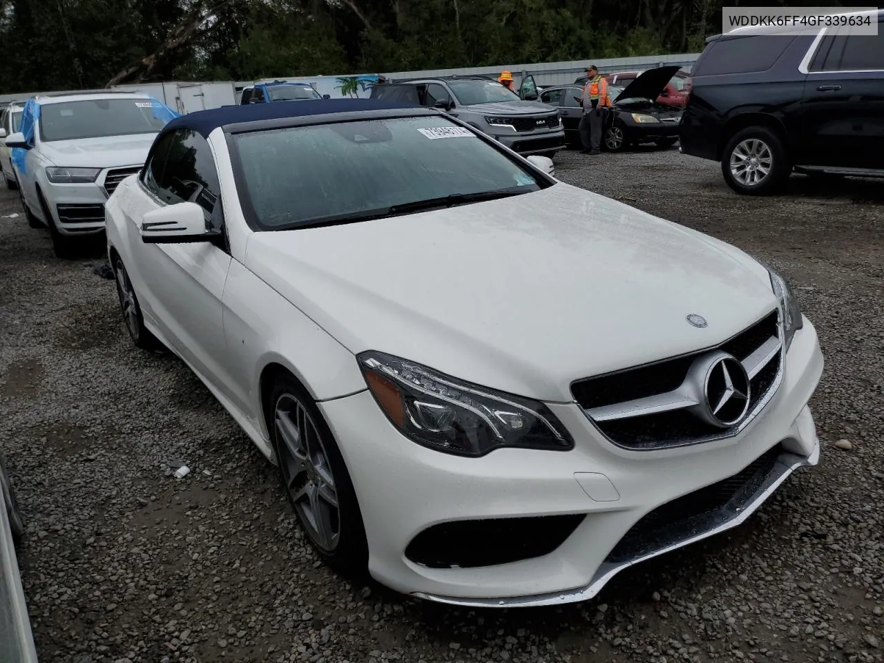 2016 Mercedes-Benz E 400 VIN: WDDKK6FF4GF339634 Lot: 73948174