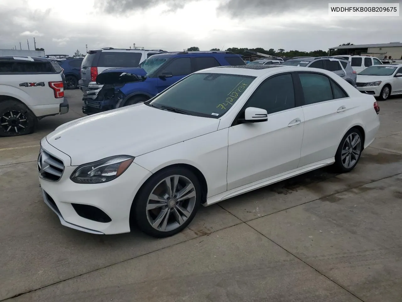 2016 Mercedes-Benz E 350 VIN: WDDHF5KB0GB209675 Lot: 74212734