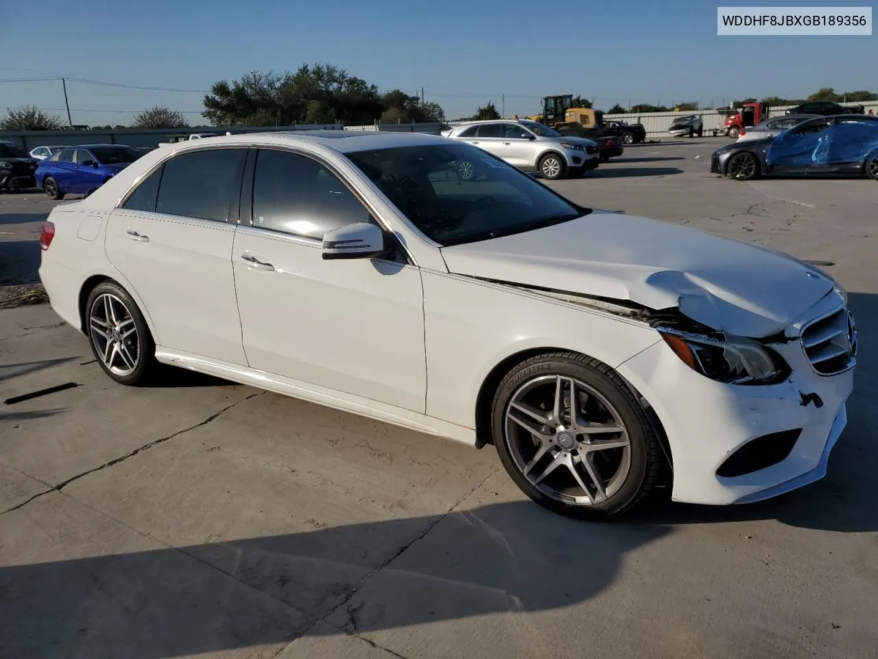 2016 Mercedes-Benz E 350 4Matic VIN: WDDHF8JBXGB189356 Lot: 74303684