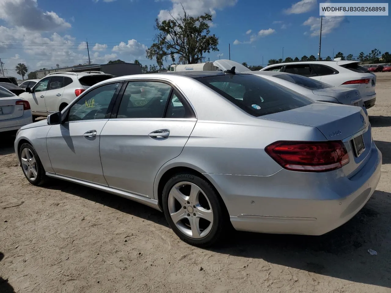 2016 Mercedes-Benz E 350 4Matic VIN: WDDHF8JB3GB268898 Lot: 75172694