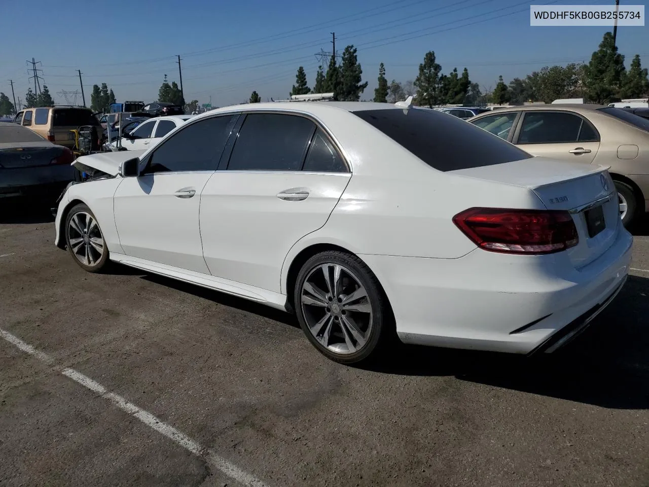 2016 Mercedes-Benz E 350 VIN: WDDHF5KB0GB255734 Lot: 75340034