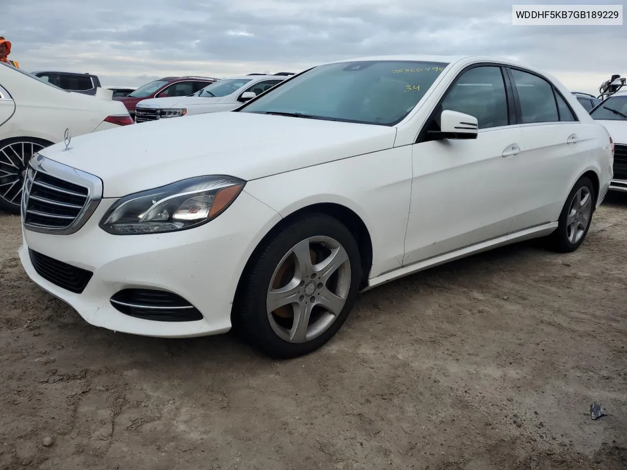 2016 Mercedes-Benz E 350 VIN: WDDHF5KB7GB189229 Lot: 75366494