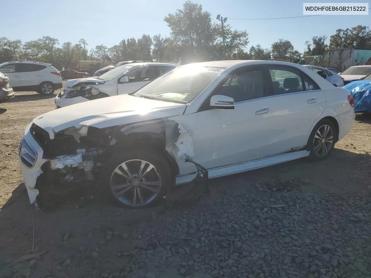 2016 Mercedes-Benz E 250 Bluetec VIN: WDDHF0EB6GB215222 Lot: 75694884