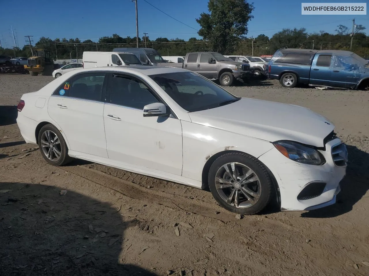 2016 Mercedes-Benz E 250 Bluetec VIN: WDDHF0EB6GB215222 Lot: 75694884