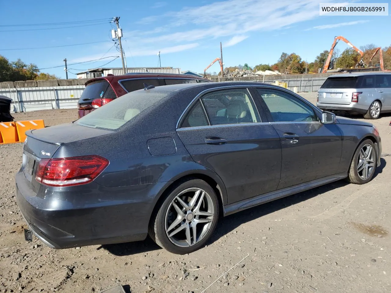 2016 Mercedes-Benz E 350 4Matic VIN: WDDHF8JB0GB265991 Lot: 75799604