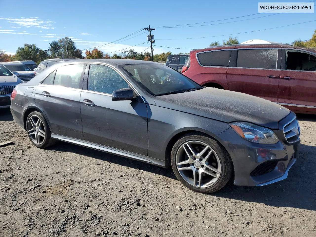 2016 Mercedes-Benz E 350 4Matic VIN: WDDHF8JB0GB265991 Lot: 75799604