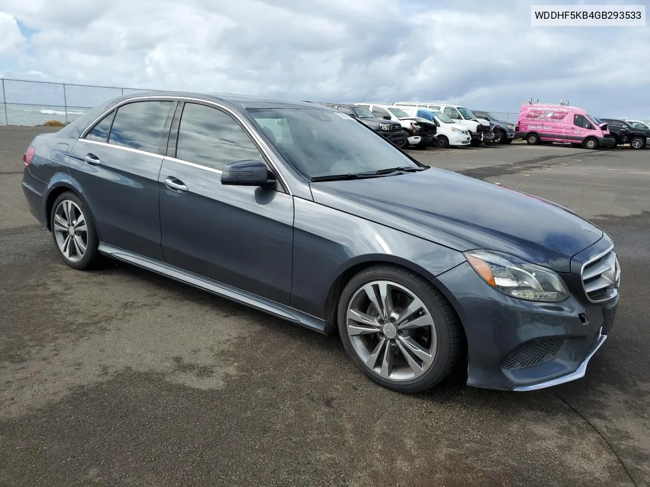 2016 Mercedes-Benz E 350 VIN: WDDHF5KB4GB293533 Lot: 75959164