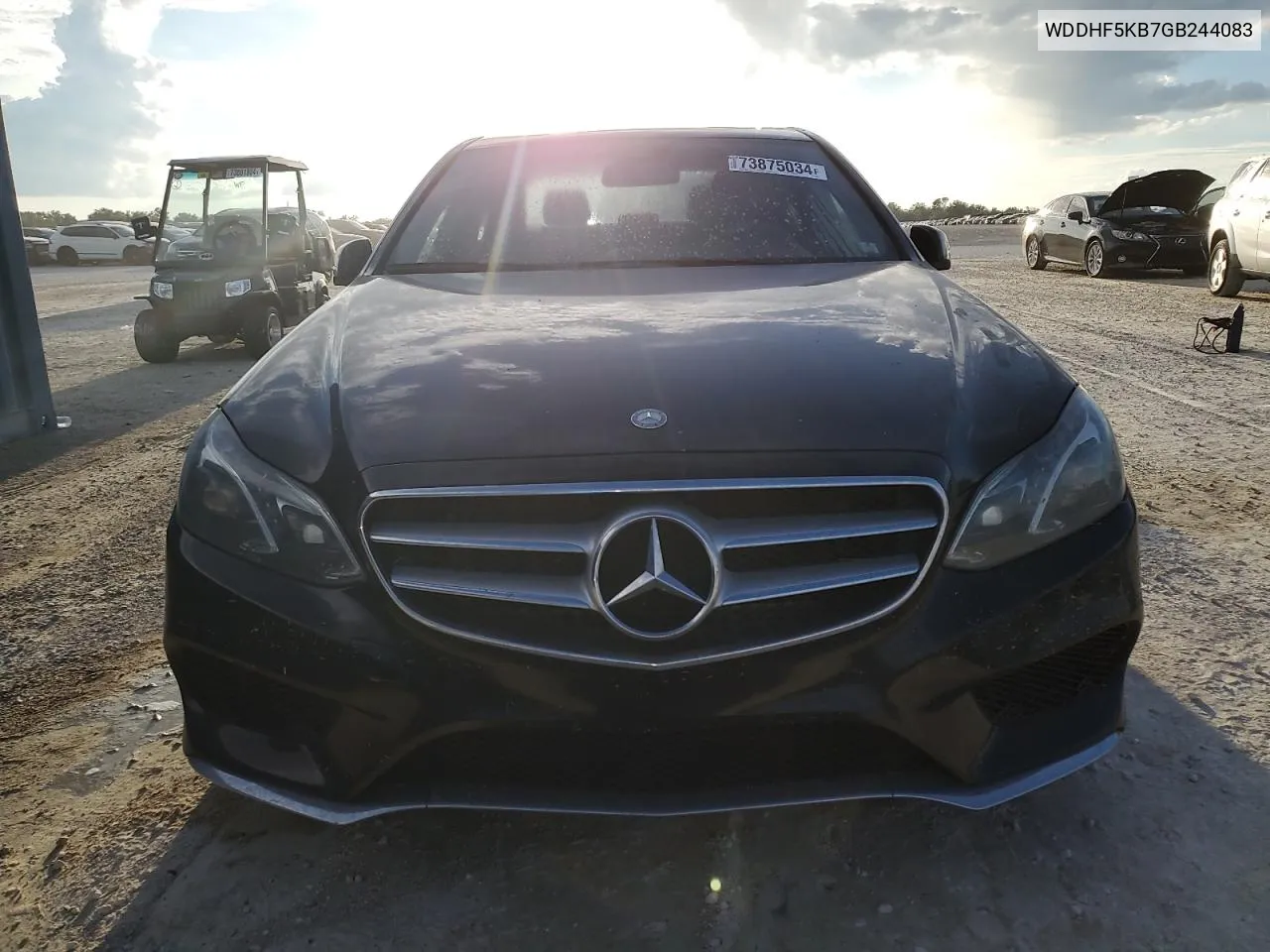 2016 Mercedes-Benz E 350 VIN: WDDHF5KB7GB244083 Lot: 76147564