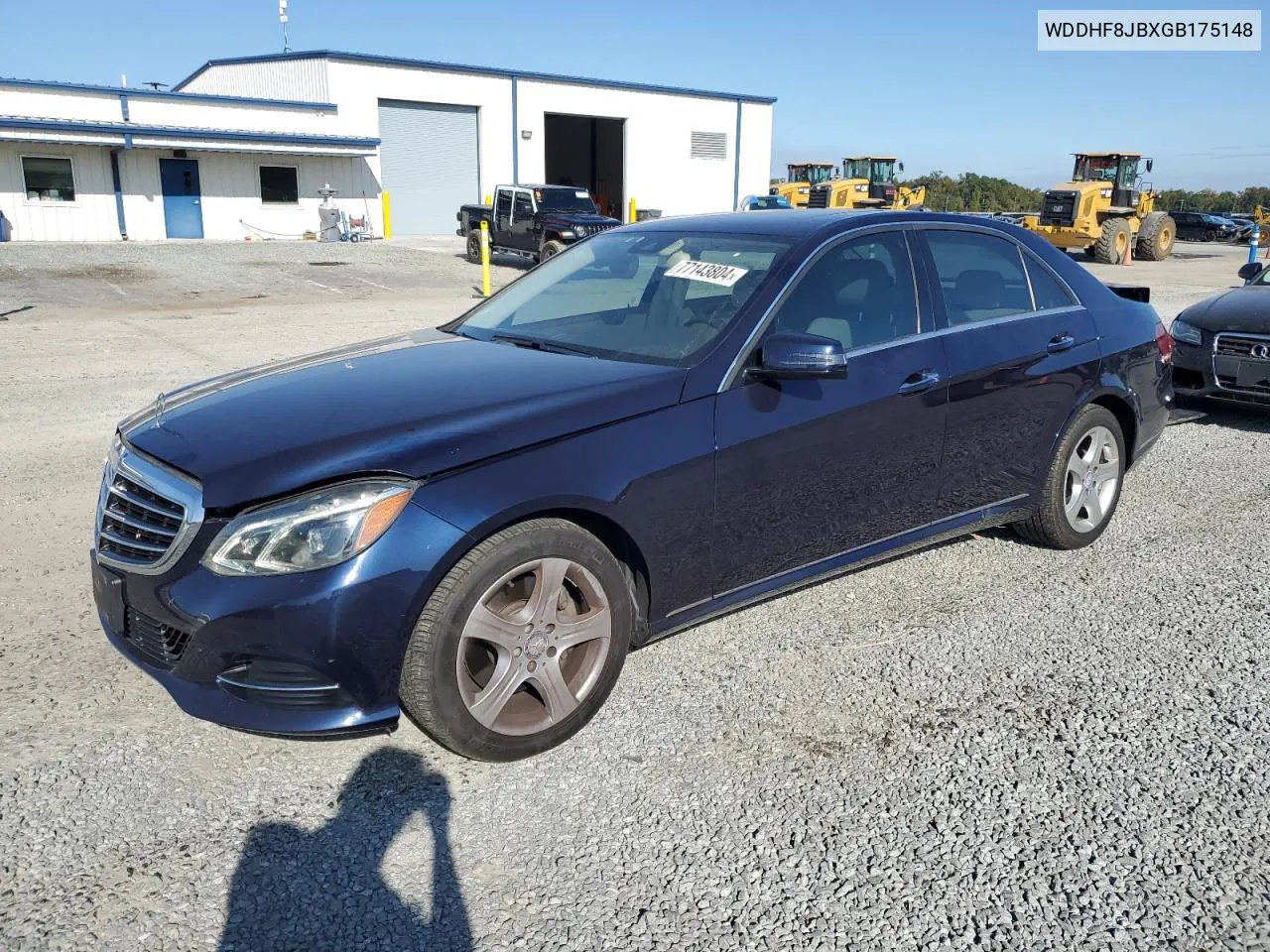 2016 Mercedes-Benz E 350 4Matic VIN: WDDHF8JBXGB175148 Lot: 77143804