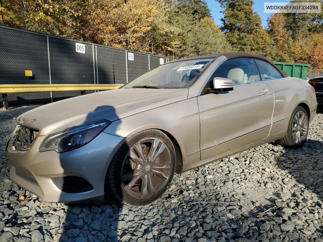 2016 Mercedes-Benz E 400 VIN: WDDKK6FF8GF334288 Lot: 77405814