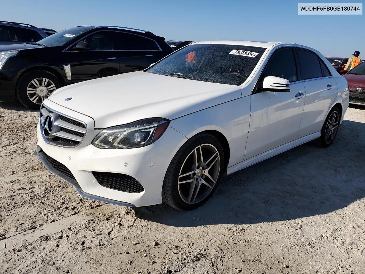 2016 Mercedes-Benz E 400 VIN: WDDHF6FB0GB180744 Lot: 78038684