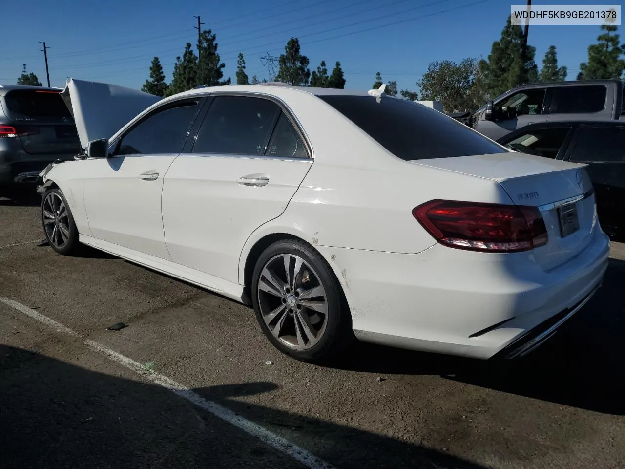 2016 Mercedes-Benz E 350 VIN: WDDHF5KB9GB201378 Lot: 78743984