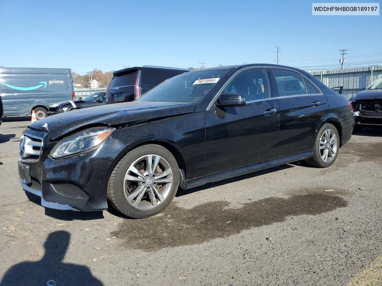 2016 Mercedes-Benz E 250 Bluetec VIN: WDDHF9HB0GB189197 Lot: 79070864