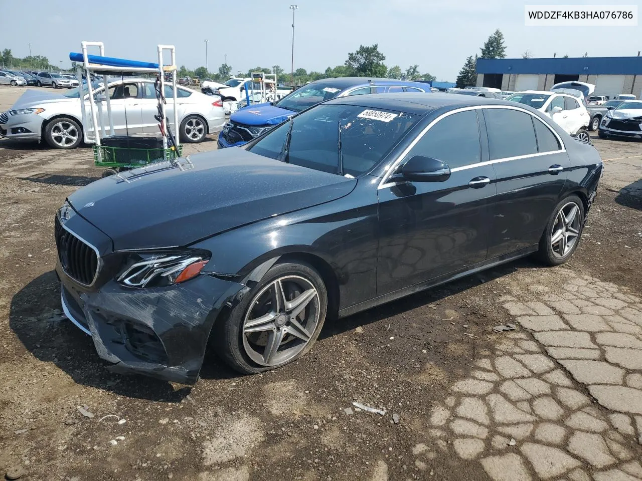 2017 Mercedes-Benz E 300 4Matic VIN: WDDZF4KB3HA076786 Lot: 58850974