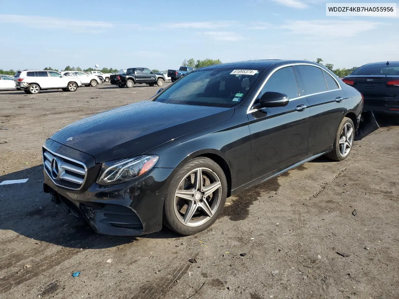 2017 Mercedes-Benz E 300 4Matic VIN: WDDZF4KB7HA055956 Lot: 61895374