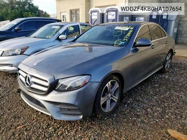 2017 Mercedes-Benz E 300 4Matic VIN: WDDZF4KB0HA107654 Lot: 62839402