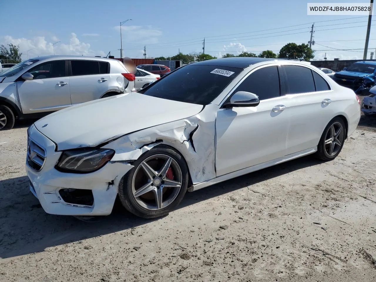 2017 Mercedes-Benz E 300 VIN: WDDZF4JB8HA075828 Lot: 66835204